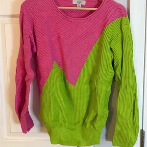 Victor Glemaud for target. Pink and Green Sweater